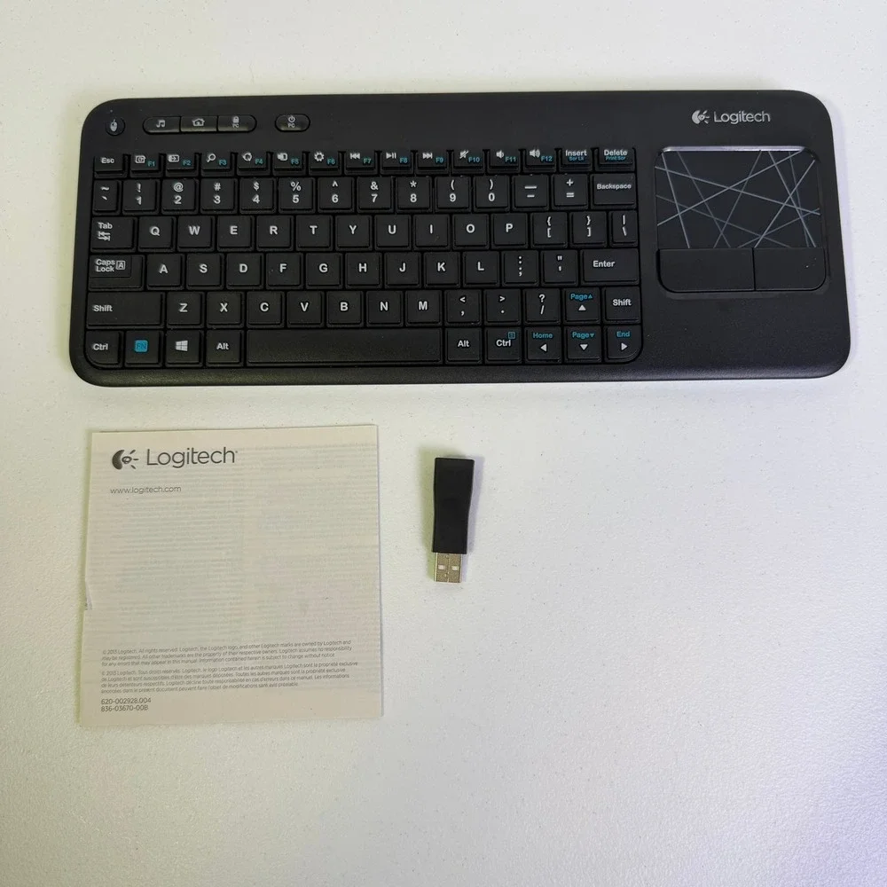 Logitech K400r Wireless Touch Keyboard with Built-In Touchpad Black 920-003070